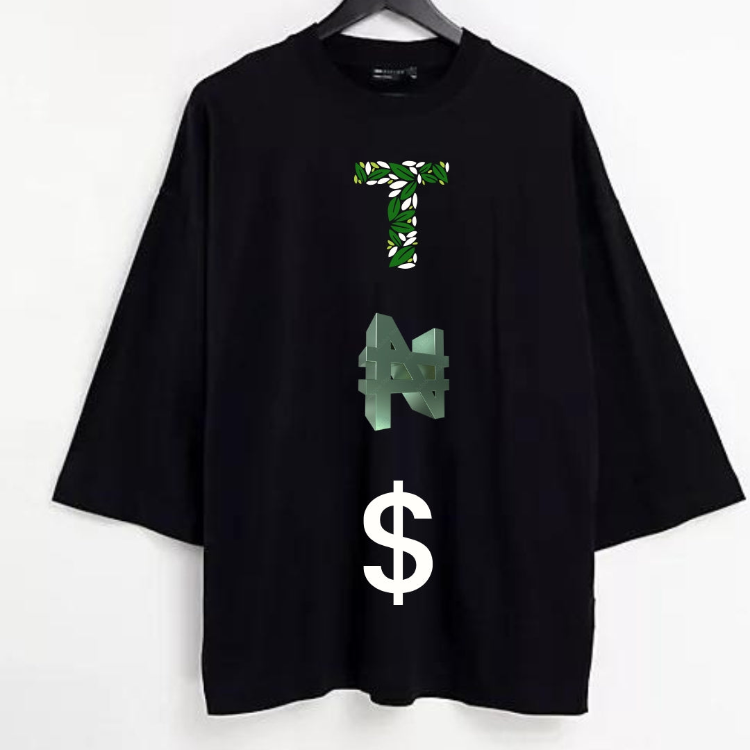 TNS currency oversized t shirt